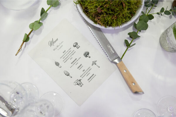 Domaine de Montcausson exemple de menu pour mariage