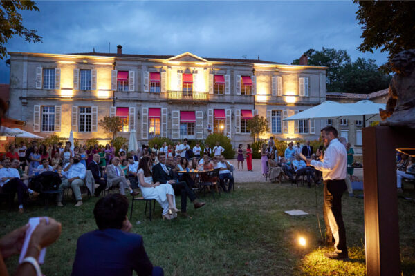 Soirée au jardin du domaine de Montcausson